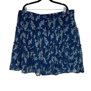 NWT Vero Moda Curve Skirt 'MILLA' in Navy Light Blue 20
